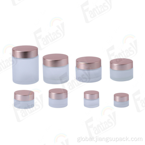 Glass Beverage Bottles Customized Cosmetic Glass Cream Jar Frosted Cream Jar Manufactory